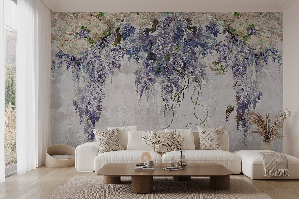 Painting of a wisteria Painting of a wisteria