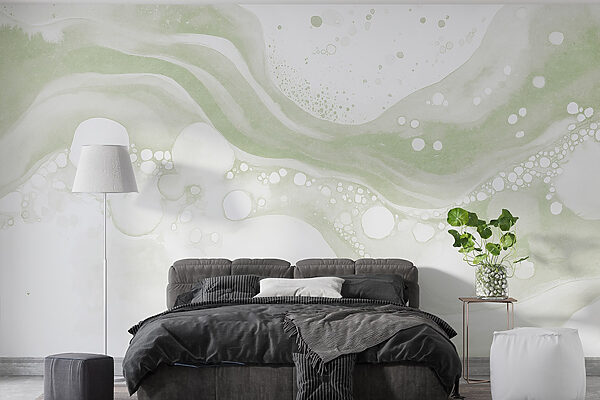 Peinture blanche et verte Peinture blanche et verte