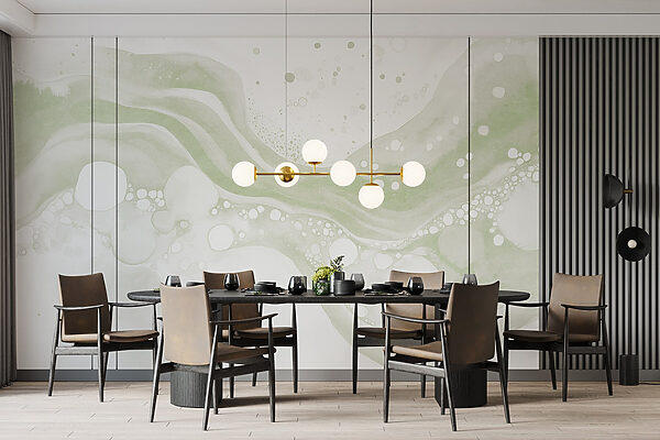 Peinture blanche et verte Peinture blanche et verte
