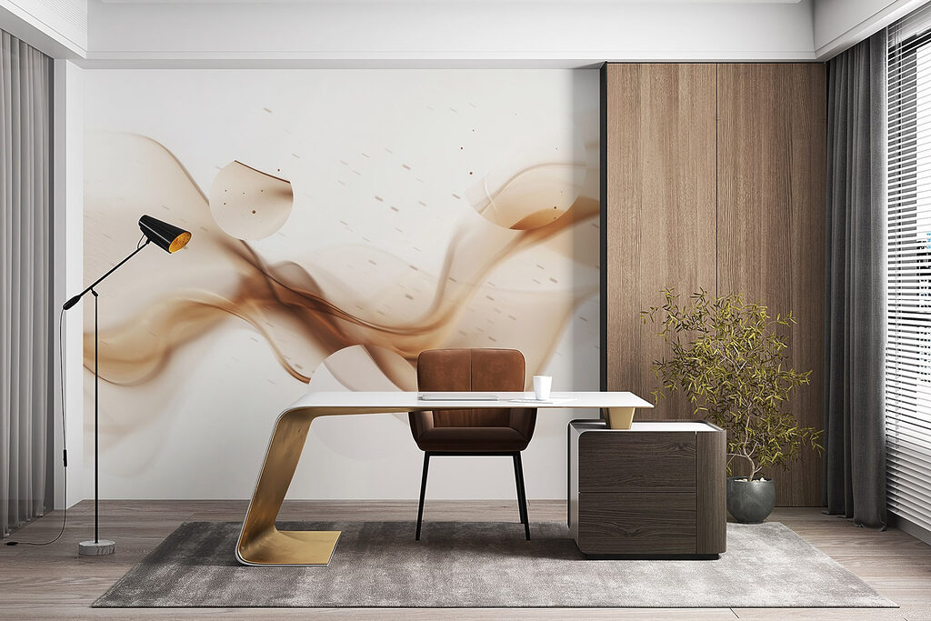 Brown smoke and circles Brown smoke and circles