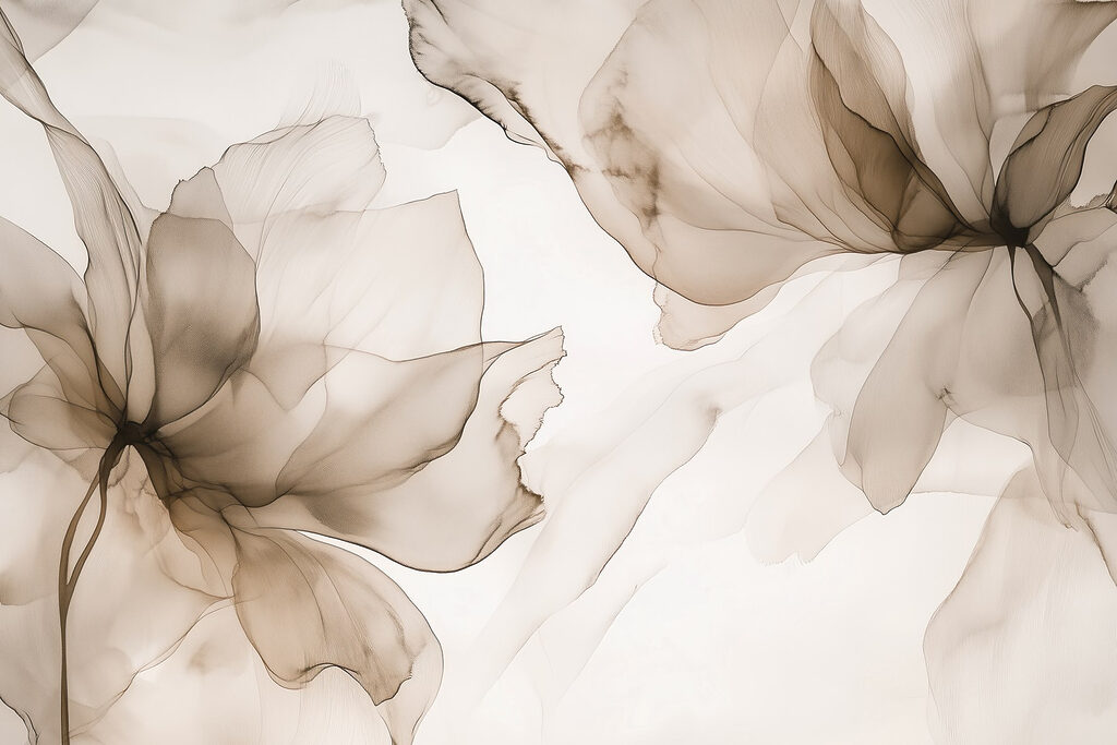 Motif floral délicat et abstrait Motif floral délicat et abstrait
