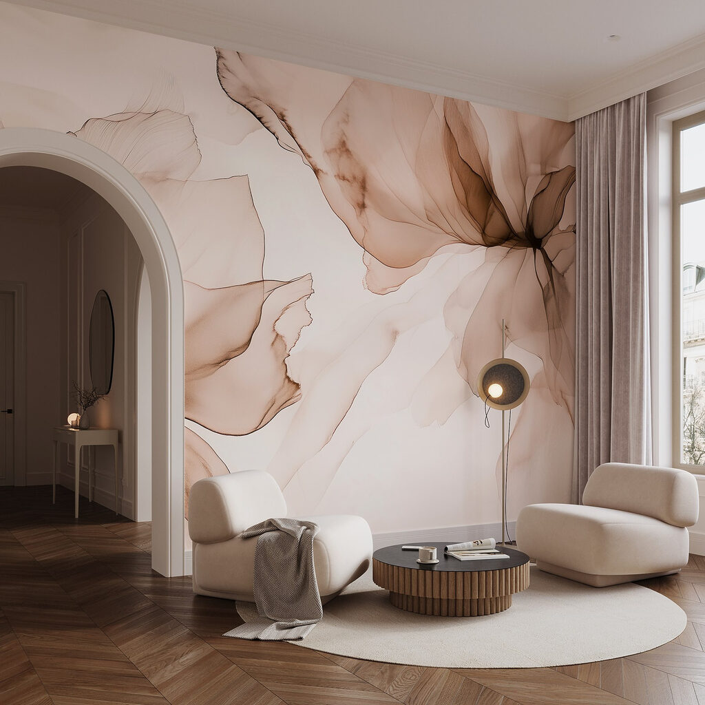 Delicate floral abstract design Delicate floral abstract design