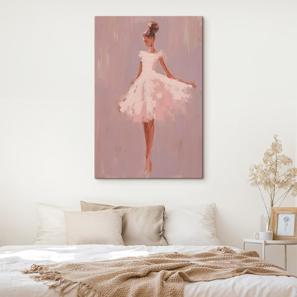 Peinture d'une femme en robe blanche Peinture d'une femme en robe blanche