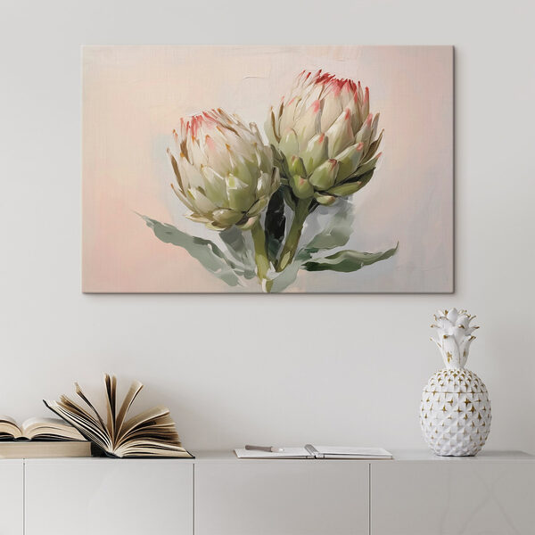 Artichauts d'art sur fond blanc Artichauts d'art sur fond blanc