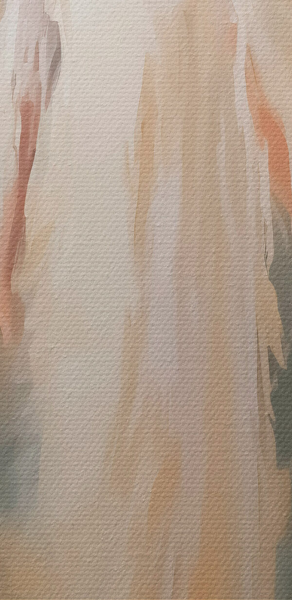 Peinture d'une femme en robe blanche avec des ailes Peinture d'une femme en robe blanche avec des ailes