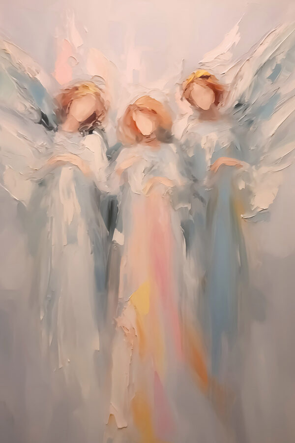 Peinture d'anges avec des ailes Peinture d'anges avec des ailes