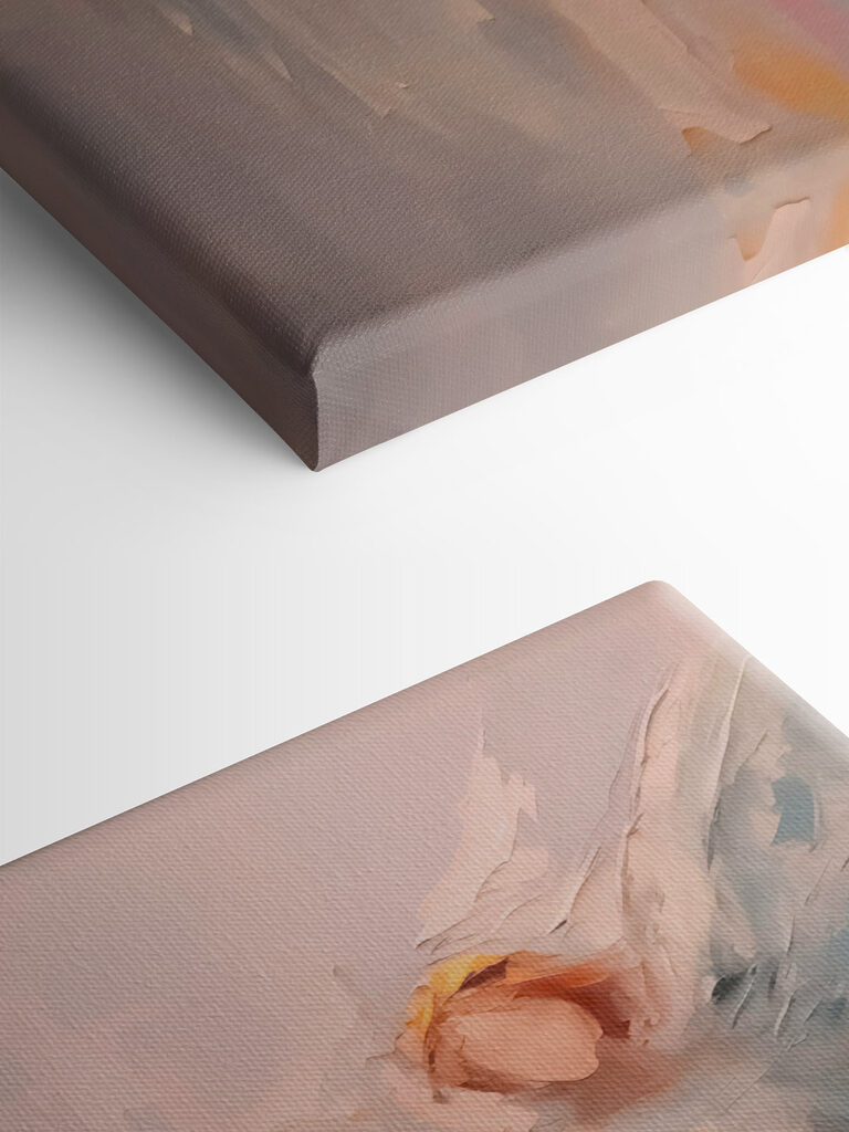 Painting of angels with wings