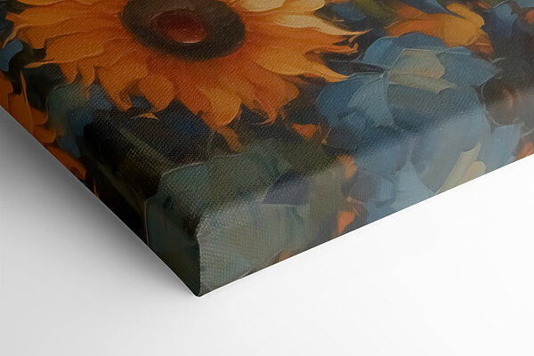 Peinture de tournesols dans un champ Peinture de tournesols dans un champ
