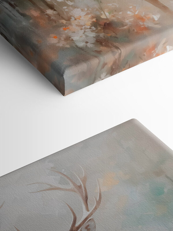 Painting of a deer with antlers