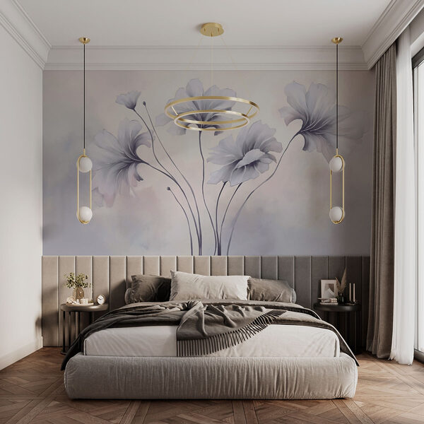 Peinture de fleurs sur fond blanc Peinture de fleurs sur fond blanc