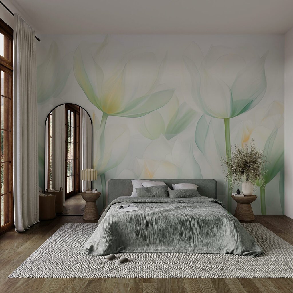 Soft petals in gentle hues