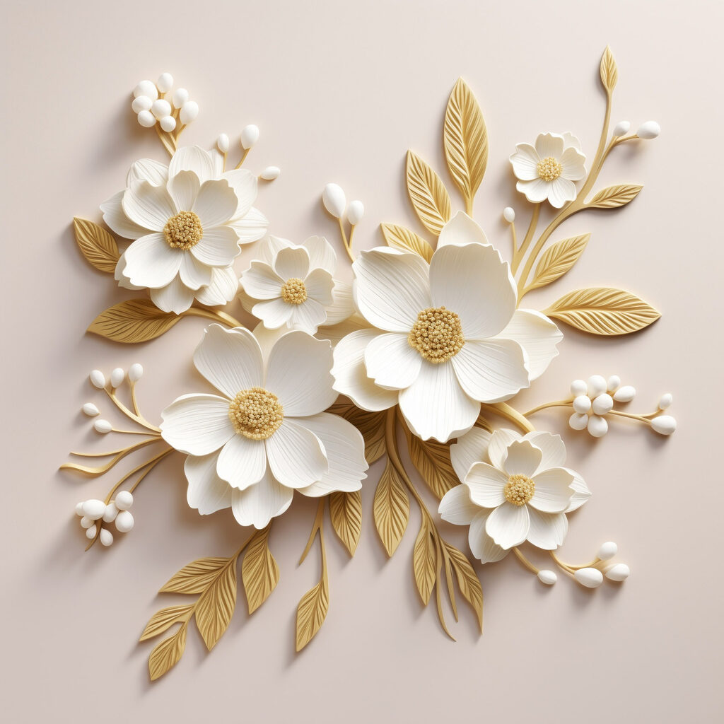 Elegant floral arrangement in soft hues Elegant floral arrangement in soft hues