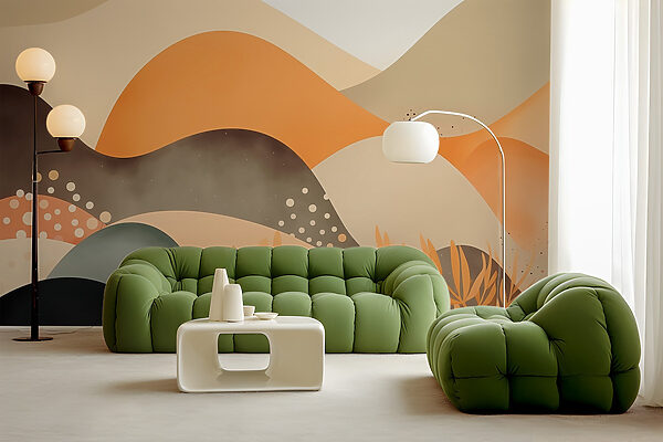 Painting of a desert landscape