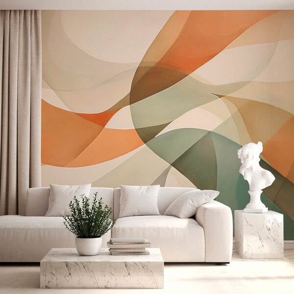 Vagues abstraites dans des couleurs douces Vagues abstraites dans des couleurs douces