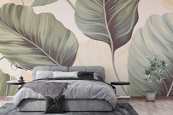 Serene foliage in muted tones Serene foliage in muted tones