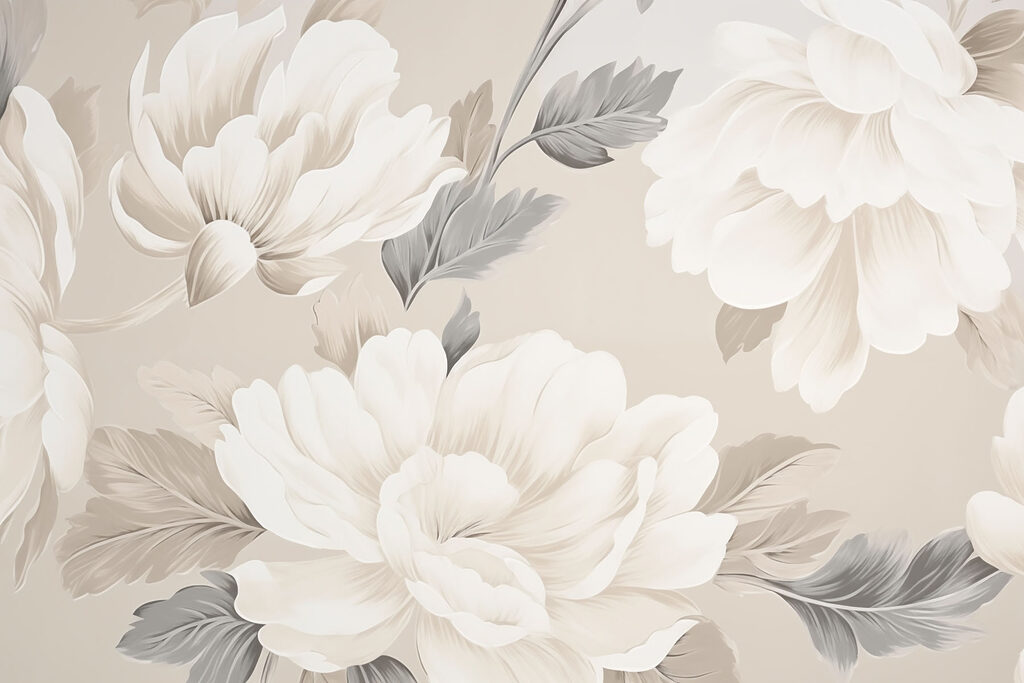 Papier peint avec des fleurs Papier peint avec des fleurs