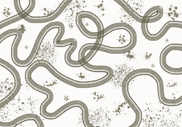 Carte en noir et blanc d'une piste de course Carte en noir et blanc d'une piste de course