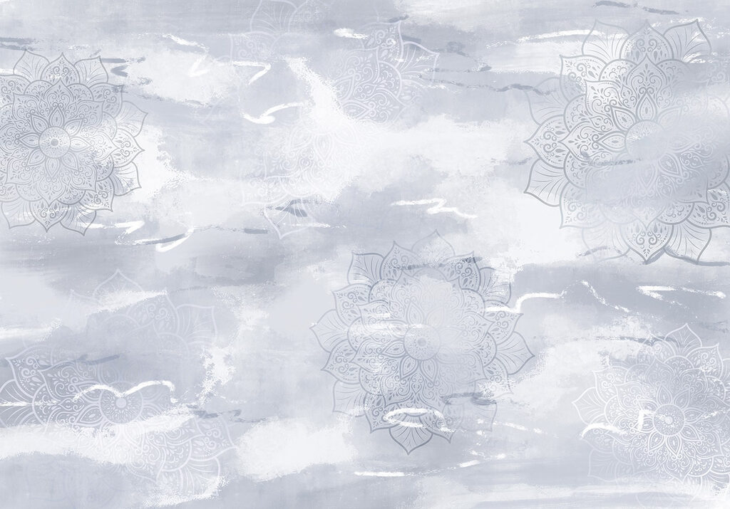 Grey and white background with white and grey patterns