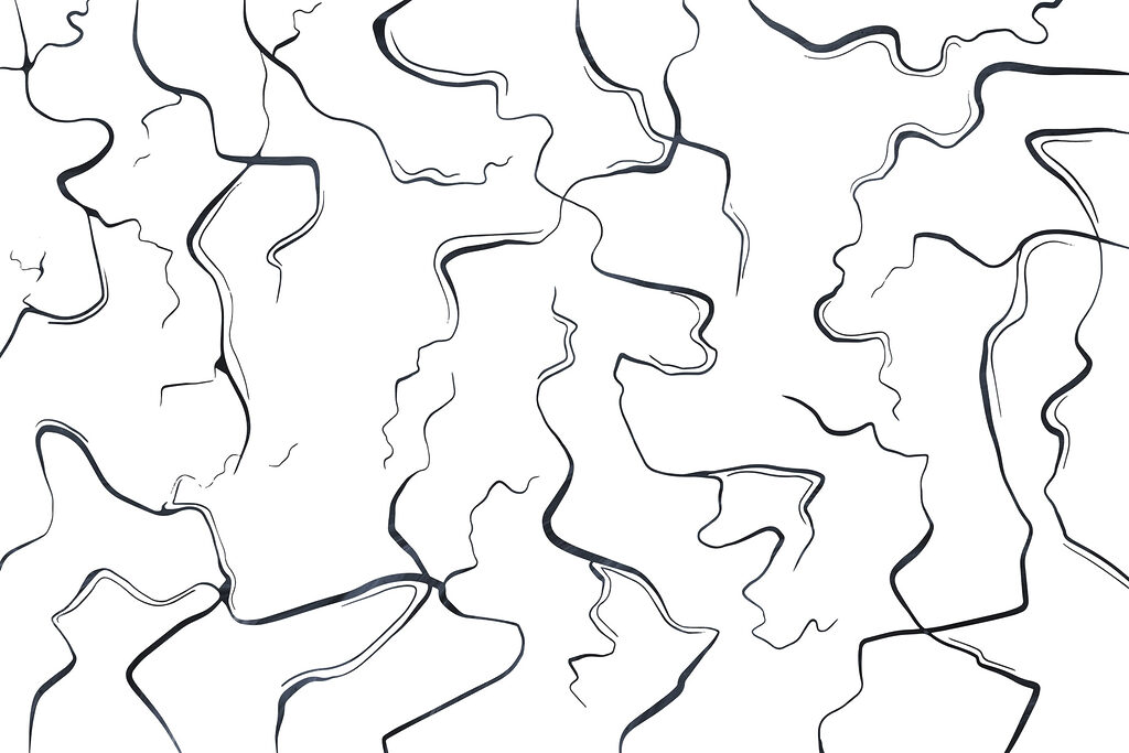 Black and white image of lines Black and white image of lines