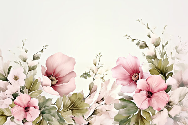 Peinture de fleurs et de feuilles Peinture de fleurs et de feuilles