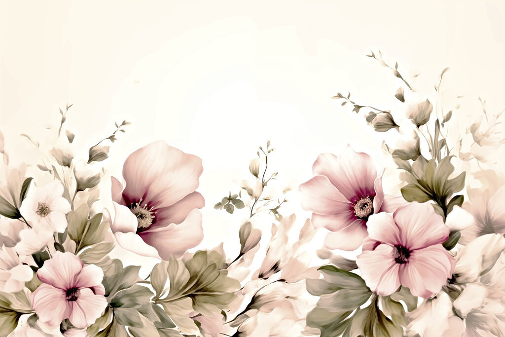 Fleurs délicates dans des teintes douces Fleurs délicates dans des teintes douces