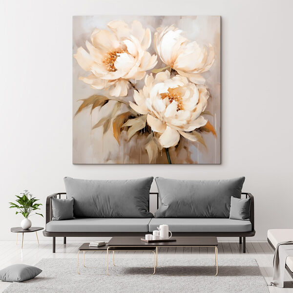 Peinture de fleurs blanches Peinture de fleurs blanches