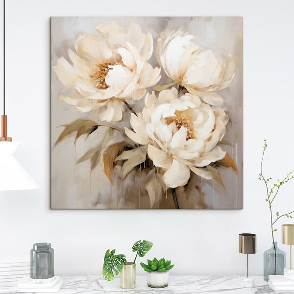 Peinture de fleurs blanches Peinture de fleurs blanches