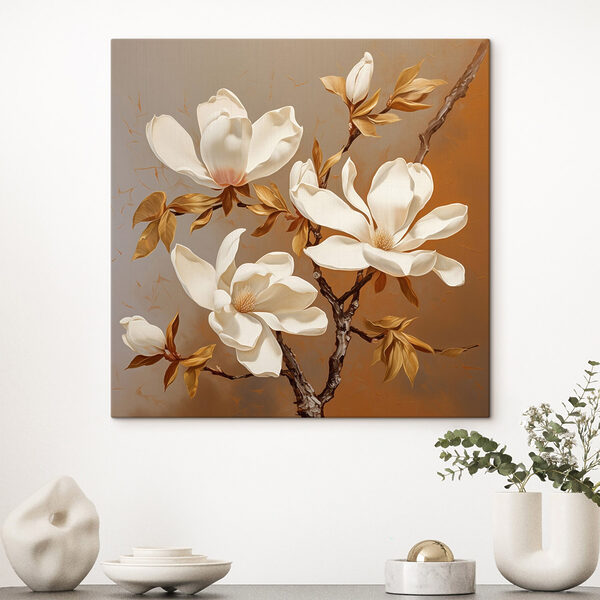 Fleurs blanches sur une branche Fleurs blanches sur une branche