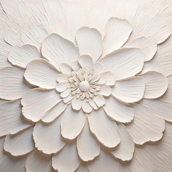 Fleur blanche à nombreux pétales Fleur blanche à nombreux pétales