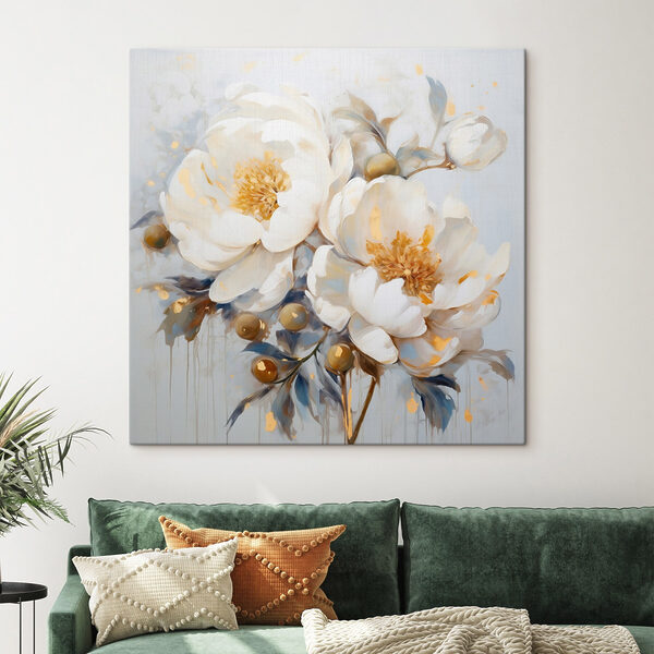 Peinture de fleurs blanches Peinture de fleurs blanches