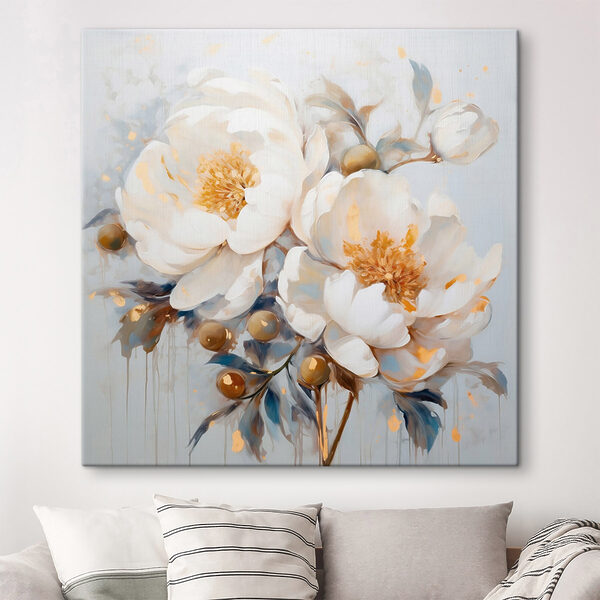 Peinture de fleurs blanches Peinture de fleurs blanches