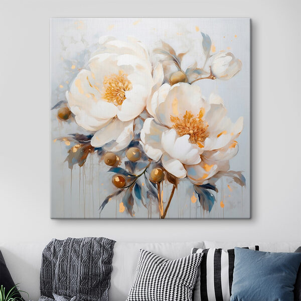 Peinture de fleurs blanches Peinture de fleurs blanches