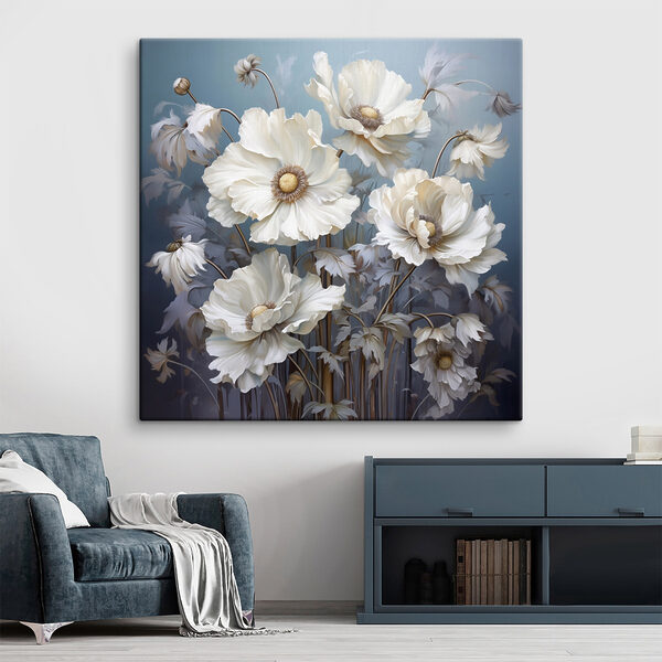 Peinture de fleurs blanches Peinture de fleurs blanches