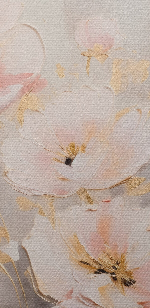 Peinture de fleurs sur une surface blanche Peinture de fleurs sur une surface blanche