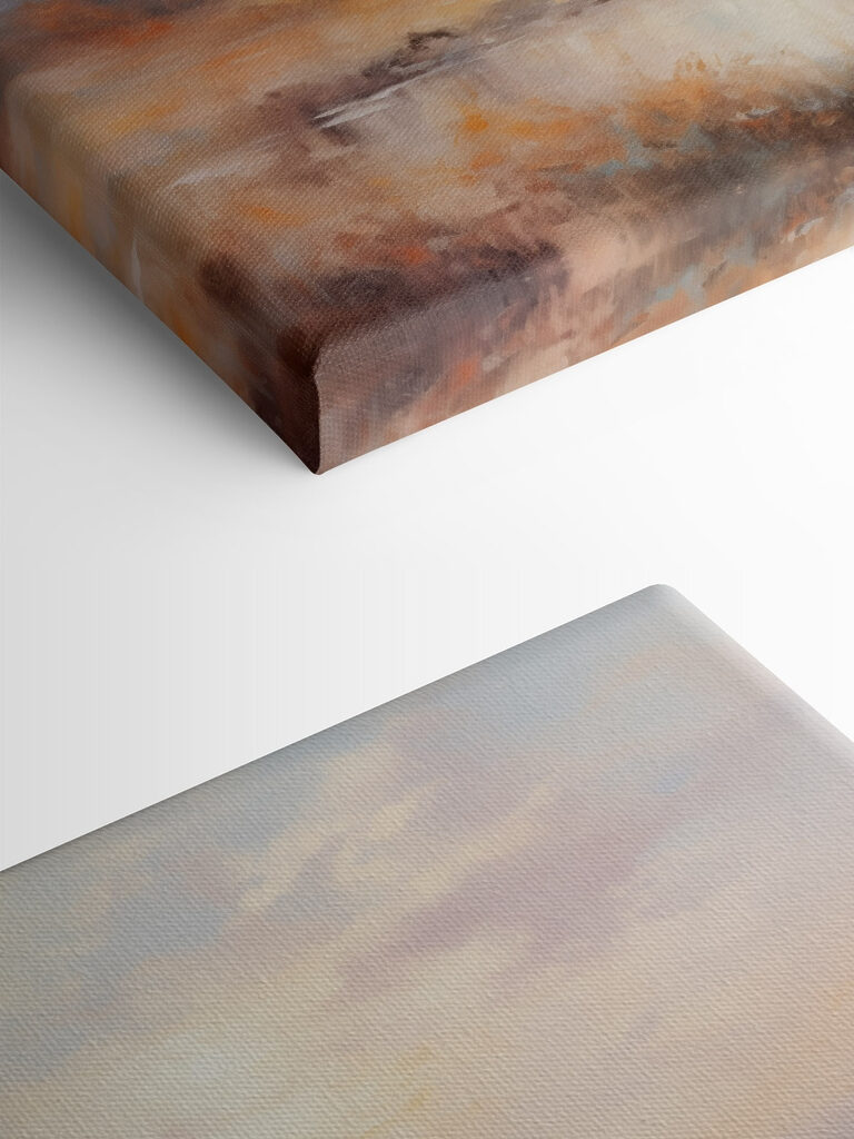 Painting of a tree in a marsh Painting of a tree in a marsh