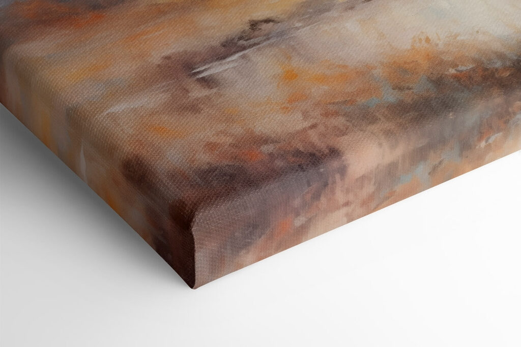 Painting of a tree in a marsh Painting of a tree in a marsh