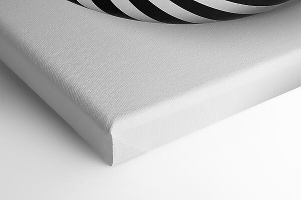 Objet tourbillonnant noir et blanc Objet tourbillonnant noir et blanc
