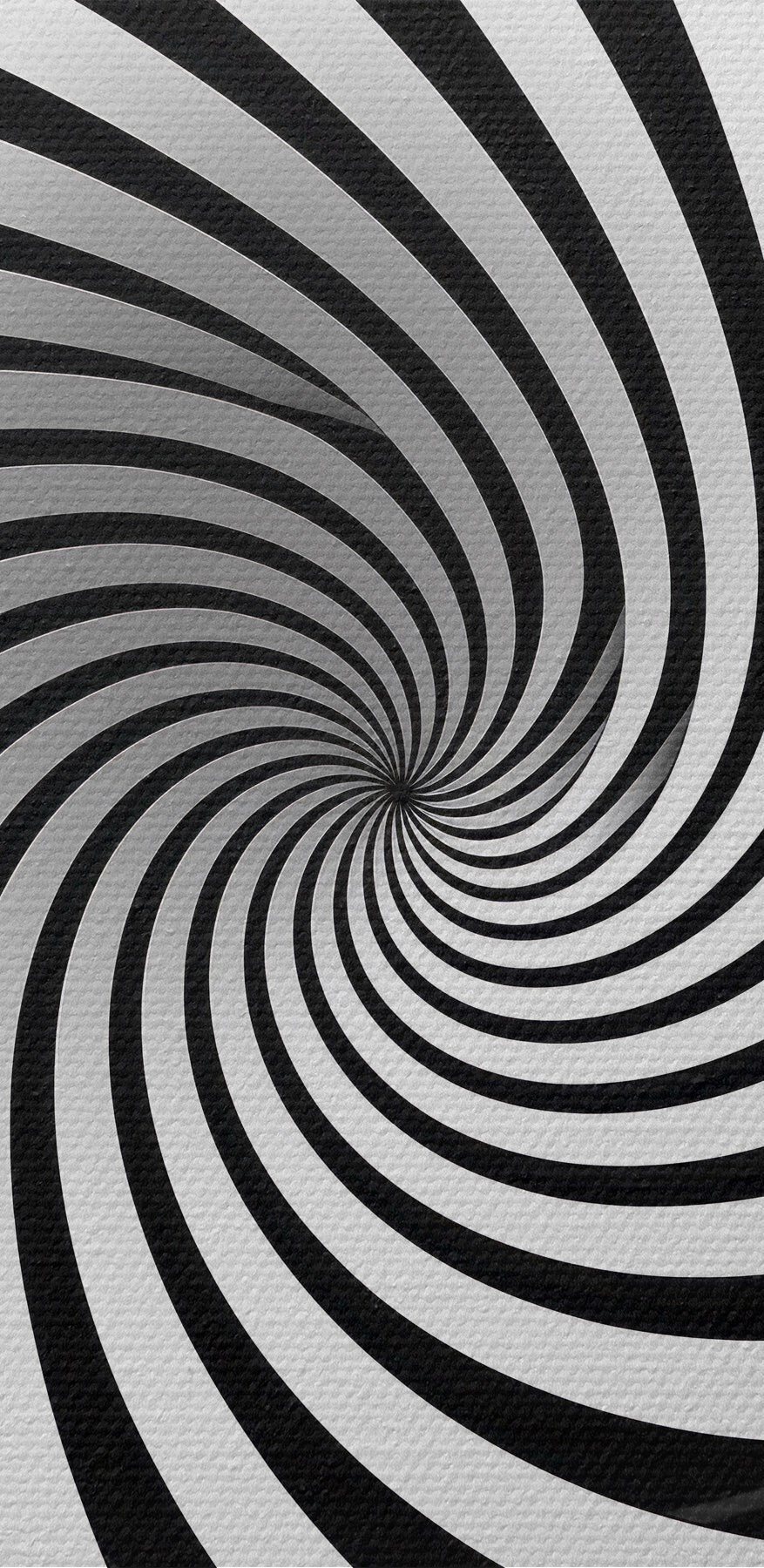Objet tourbillonnant noir et blanc