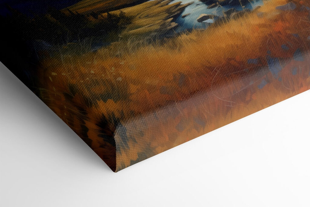 Landscape with a river and mountains