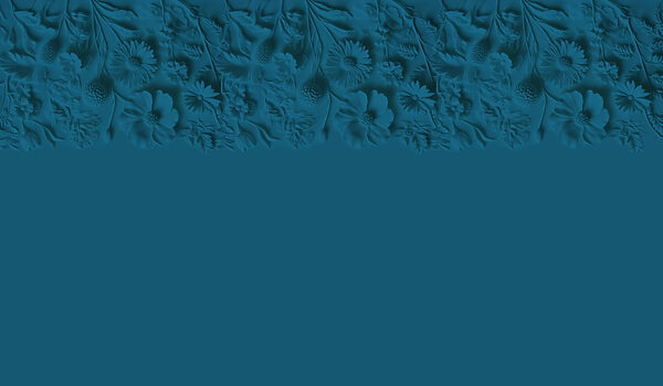 Fond bleu avec des fleurs et des feuilles Fond bleu avec des fleurs et des feuilles