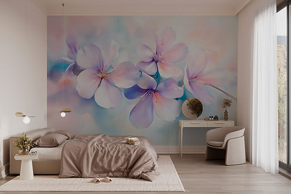 Groupe de fleurs violettes Groupe de fleurs violettes