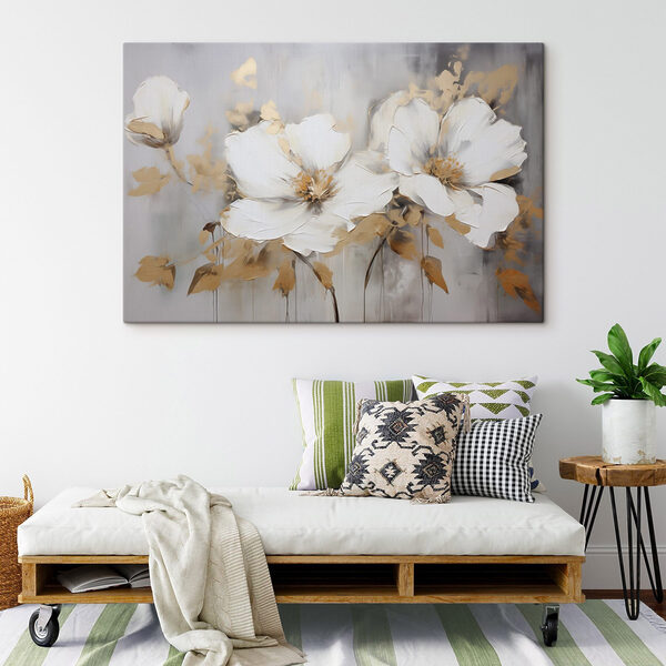 Peinture de fleurs blanches Peinture de fleurs blanches