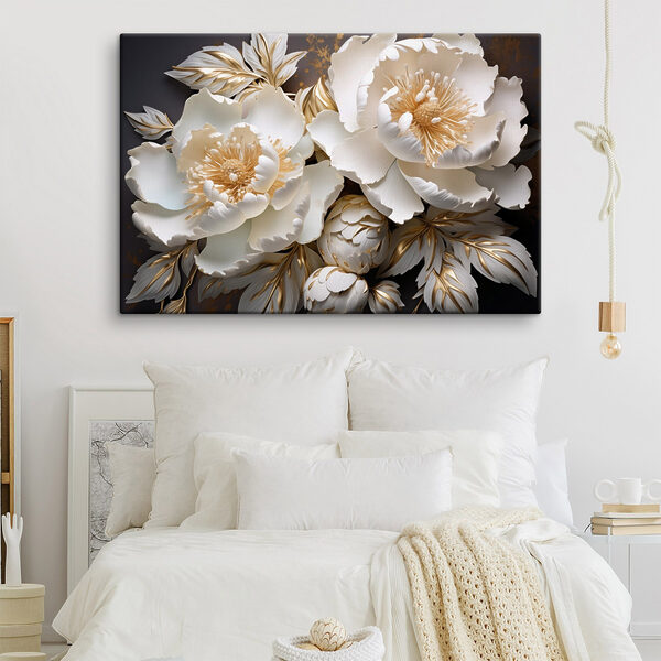 Tableaux Fleurs délicates dans des teintes douces (UGS : s43399) Tableaux Tableaux Fleurs délicates dans des teintes douces (UGS : s43399)