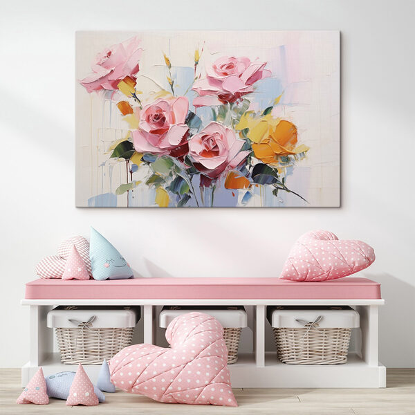 Peinture de fleurs sur fond blanc Peinture de fleurs sur fond blanc