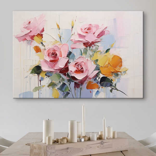 Peinture de fleurs sur fond blanc Peinture de fleurs sur fond blanc