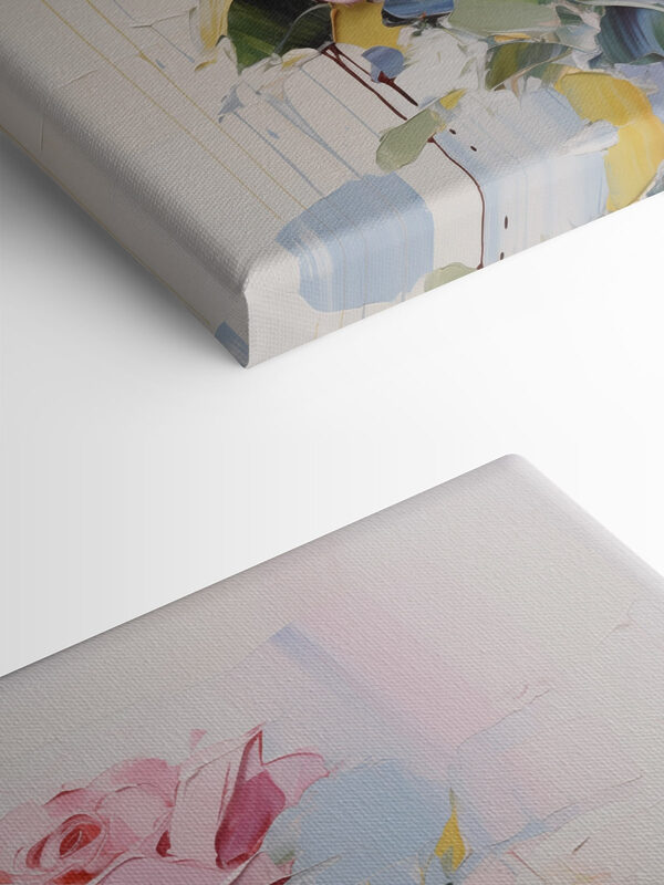 Peinture de fleurs sur fond blanc Peinture de fleurs sur fond blanc