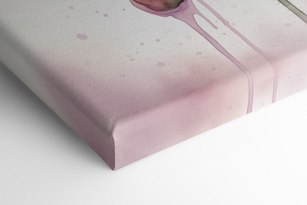 Watercolor painting of a flower