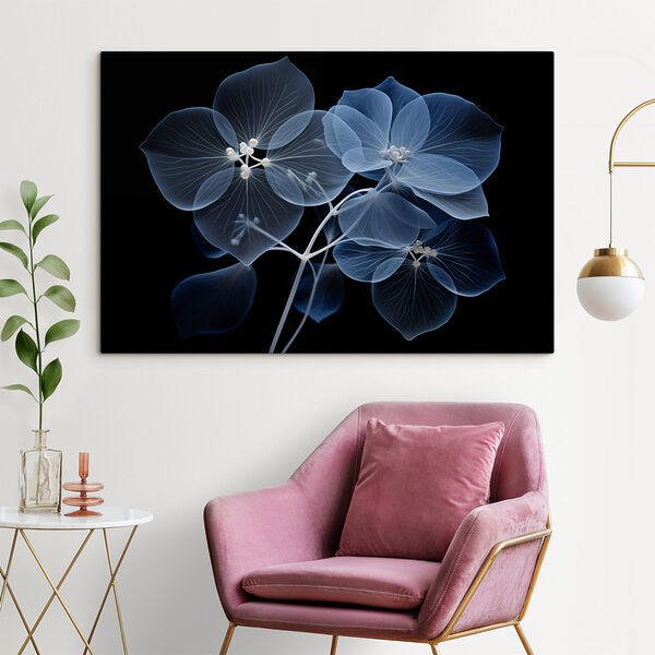 Fleurs translucides sur fond sombre Fleurs translucides sur fond sombre