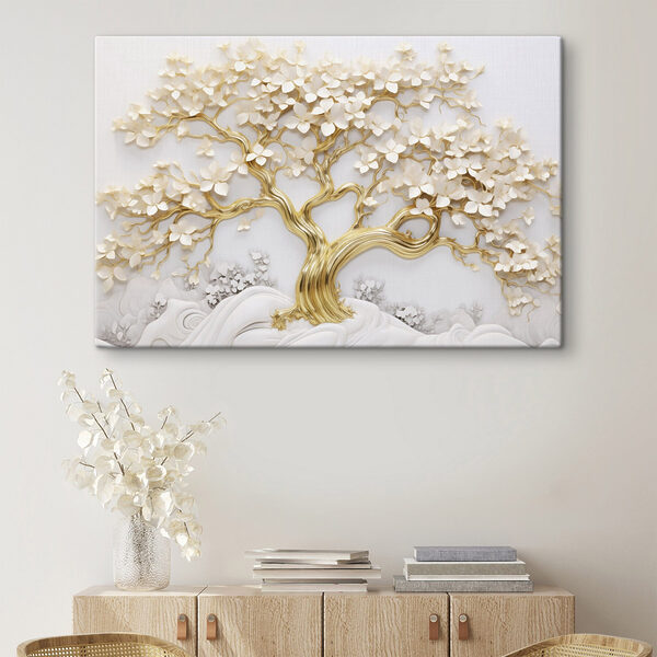 Arbre avec des feuilles et des fleurs blanches s43388pig117 600x600 - Arbre avec des feuilles et des fleurs blanches