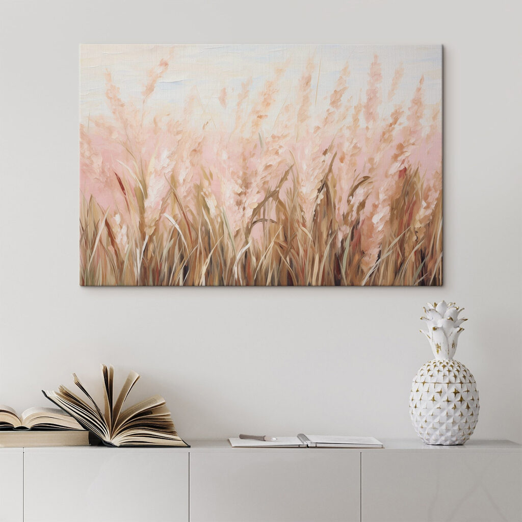 Painting of a field of wheat